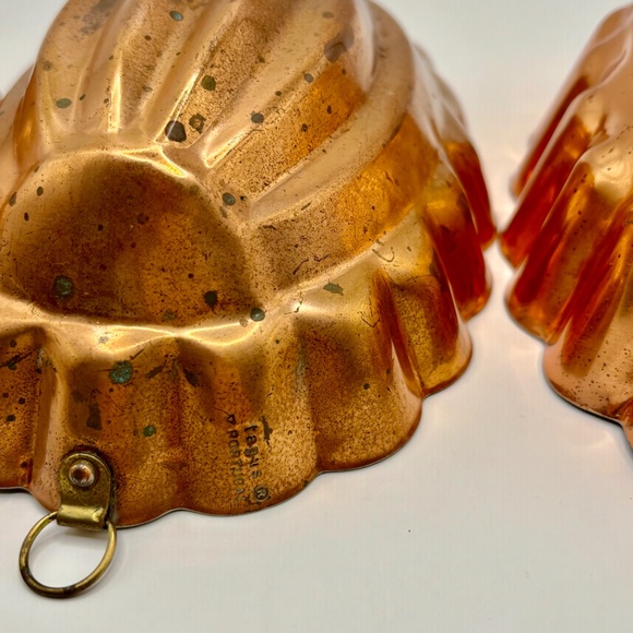 3 Vintage Copper Molds-Made in Portugal - Picture 5 of 12